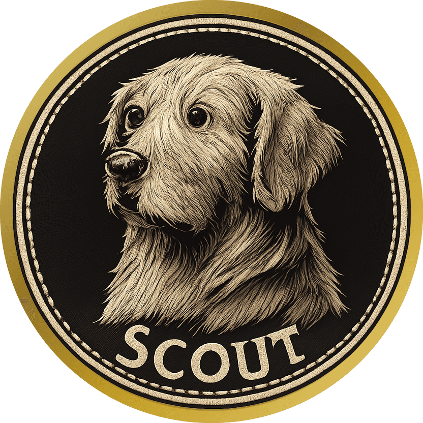 The same memorial coin design printed on bare gold, the metal showing through the linework